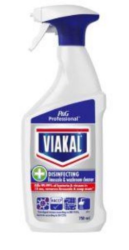 10x750ml Viakal Prof Disinfectant Limescale Remover