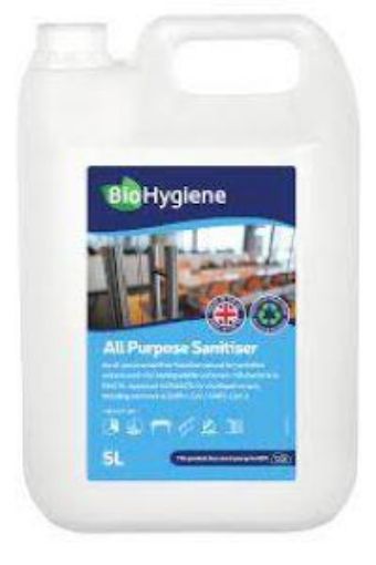 2x5lt BioHygiene All Purpose Sanitiser Conc. Fragranced 1:100